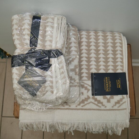 Pendleton 6 PC Sundown Towel Set 2 Bath 2 Hand 2 Fingertip Aztec Southwestern - Picture 12 of 14
